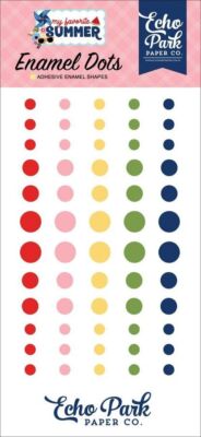 ECHO PARK ''MY FAVORITE SUMMER'' ENAMEL DOTS 60 PCS.   SCRAPJACK'S PLACE