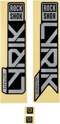 Fork Decal Kits - RockShox Fork Decal Kit - Lyrik Ultimate, 27.5''/29'', Matte