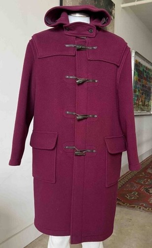 Gloverall Duffle Coat Mens SZ 44 Wool Blend Hooded Toggle