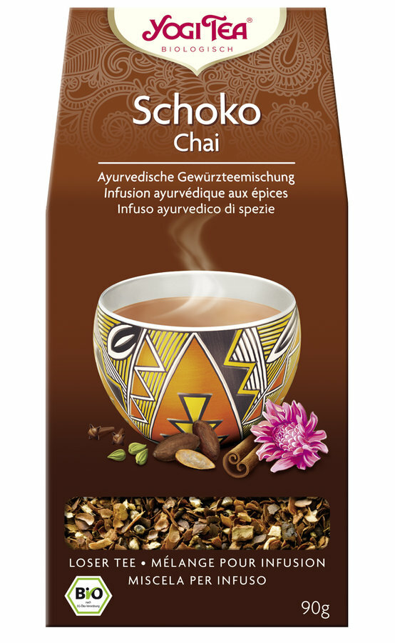 (4,43 EUR/100 g) Yogi Tea Schoko Chai Tee lose bio 90 g