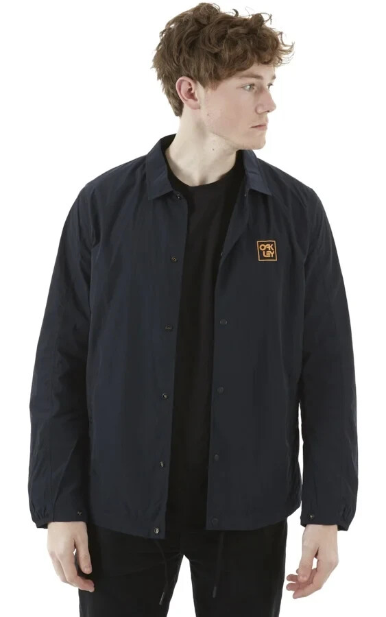 Oakley Mens FS Nylon Ski/Snowboard Coach's Jacket Fathom Blue Size Medium New