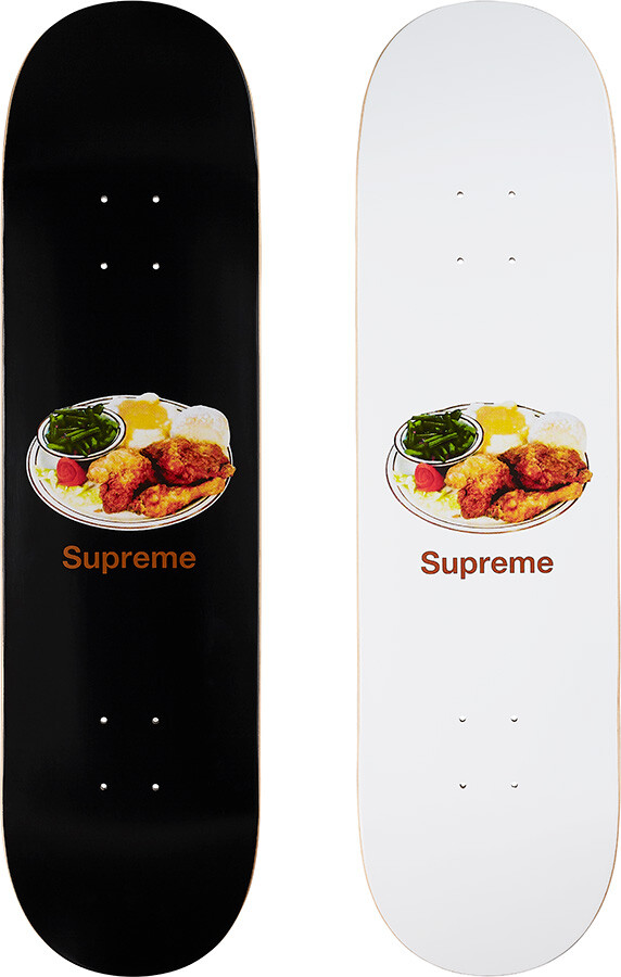 Supreme - 【新品】Supreme Chicken Dinner Skateboard Supreme Chicken Dinner Skateboard Deck Black/White SS18