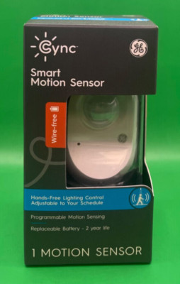 GE - CYNC Smart Wire-Free Motion Sensor - White - 93105005