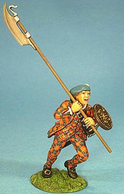 JOHN JENKINS JACOBITE REBELLION JR-07 HIGHLANDER WITH LOCHABER AXE