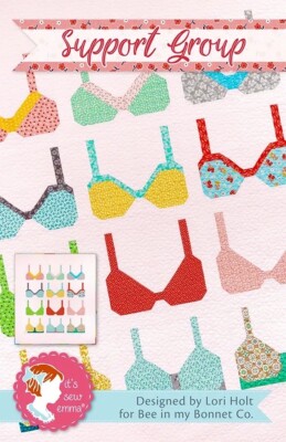 BRAS! It's Sew Emma by Lori Holt Support Group Quilt Block Pattern ISE-256