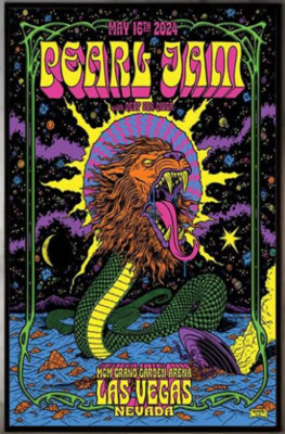 POSTER---Pearl Jam With Deep Sea Diver Poster On May 16th 2024---UNFRAMED