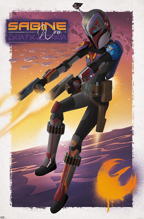 スターウォーズセレブレーション 限定フライデーキッズバッジSabine Wren スターウォーズセレブレーション 限定フライデーキッズバッジSabine