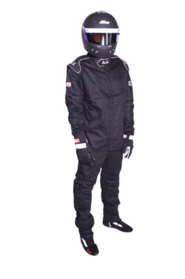 RJS DRIVER PANTS PROBAN / BANOX SINGLE LAYER SFI 3-2A/1 LRG BLACK 	 RJS200410105