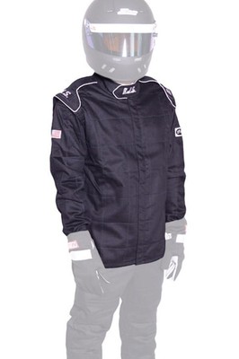 Rjs Safety 200430107, One Black Fire Retardant Fabric Jacket Black Xx-Large Sfi-