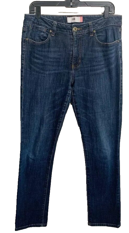 Cabi High Straight Dark Wash Jean 3386 PreOwned - Cotton Blend, Excellent Condit