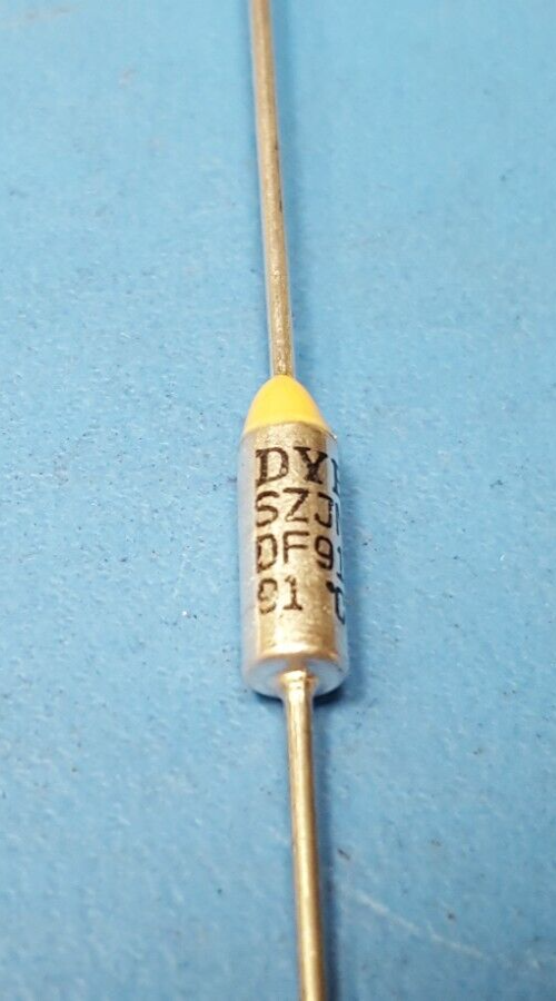 Thermal Cutoff (TCO), DF91S, DYE, 91°C (196°F) Axial, 15A/120V 10A/250V (2 pcs)