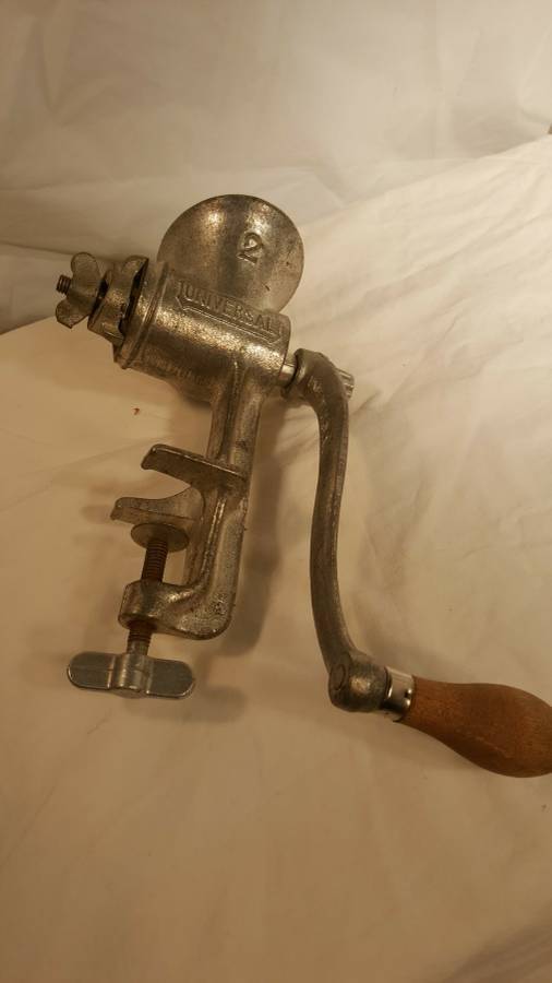 Lot of 3 -Antique Meat Grinders-No.1&2 Universal Meat Grinders and 1 Ward's