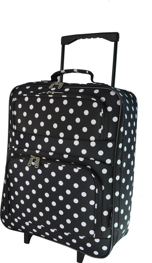 Borsa A Mano Sholley Balmoral, Accessorio Coordinato Per Trolley. Made In UK, Tessuto Di Alta Qualità Nero Con Dettagli Rossi E Catena Cromata. - Foto 3