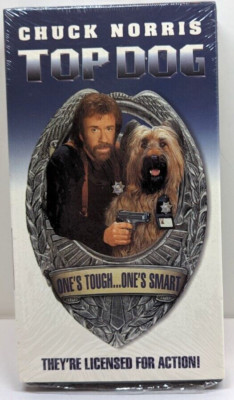 Top Dog VHS Tape Movie Chuck Norris 1995 (Sealed, New)