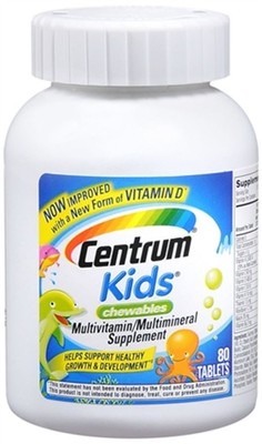 Centrum Kids Chewable Tablets 80 Tablets