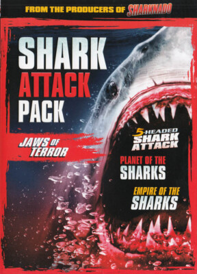 SHARK ATTACK PACK : JAWS OF TERROR (5-HEADED SHARK ATTACK/PLANET OF THE SH (DVD)