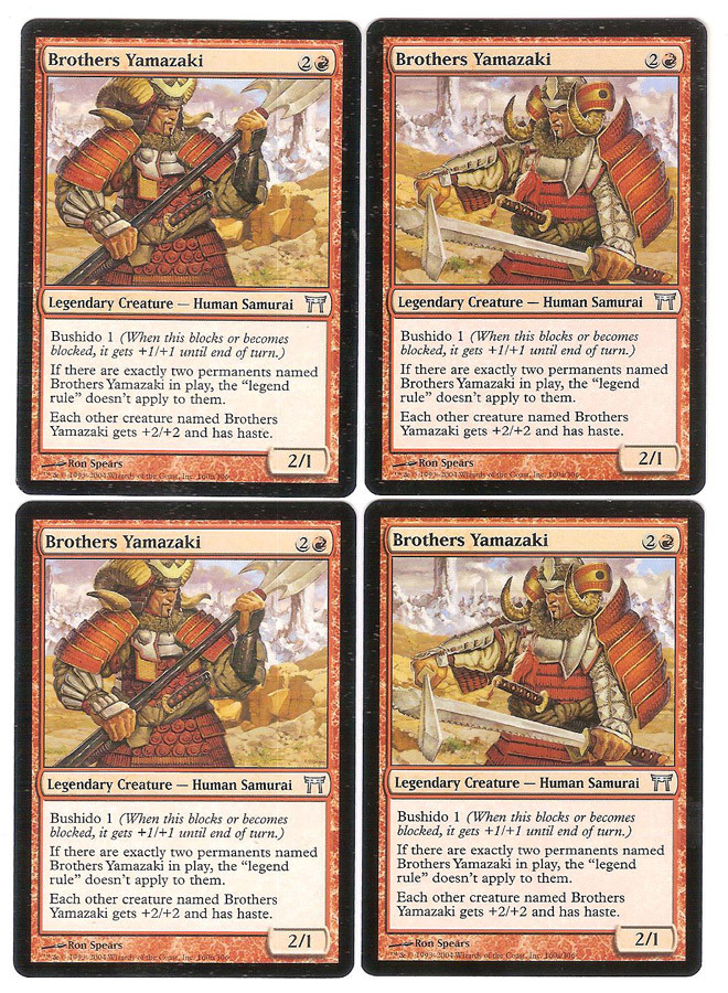 Brothers Yamazaki Nm English X 4 Champions Of Kamigawa 2a 2b Mtg Ebay