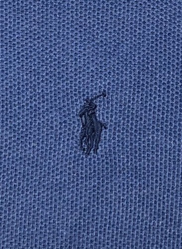 POLO RALPH LAUREN Mens Big & Tall Blue Mesh-Knit Cotton Quarter-Zip Sweater