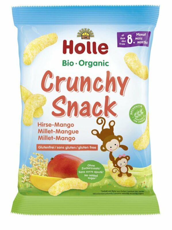 Crunchy Snack - Hirse Mango 25g | HOLLE BABYFOOD