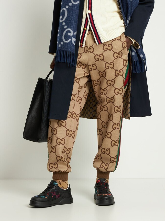 Pre-owned Gucci Chunky B Gg Sneakers 'black' 726545-aabbw-1249 Size 11 And 11.5