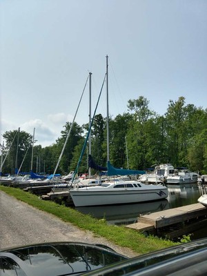 Hunter 23.5 sailboat, trailer and extras