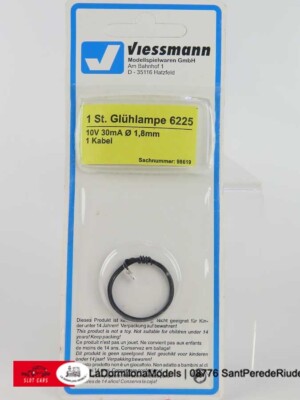 6225 VIESSMANN  -BOMBILLA T1/2 1,8MM 10V CLARA/Spare bulb clear T 1/2 ,Ø 1,8(c16