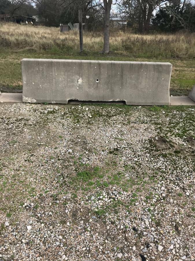 10' Long Concrete Jersey Barrier