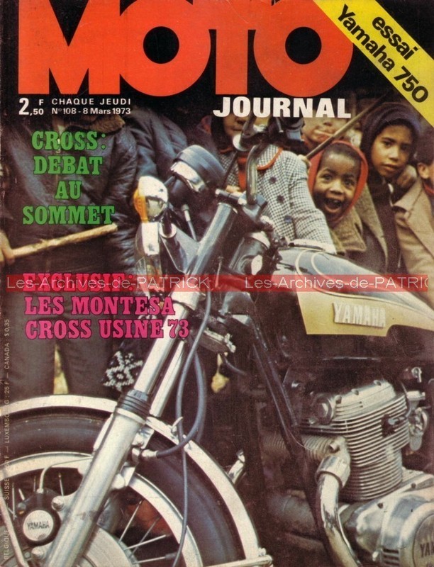 Moto Journal  108 Yamaha Tx 750 Zippy Yb 50 125 Honda Elsinore Montesa Monotrack
