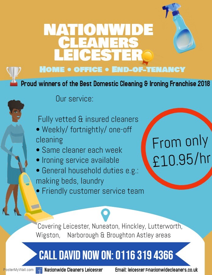 AWARD WINNING DOMESTIC CLEANERS FOR YOUR LEICESTER HOME in Leicester