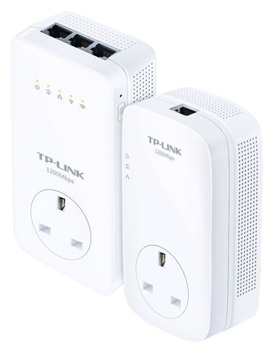 Powerline Wifi Extender TP-Link Restored Powerline Wi-Fi Extender, TL-WPA7617KIT, AV1000 Wireless Ethernet Adapter