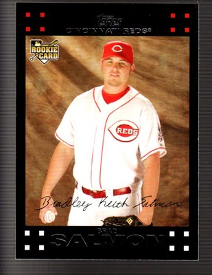 2007 Topps Update Red Back Cincinnati Reds Baseball Card #200 Brad Salmon
