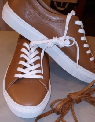 Windemere Road Brown Leather Sneakers Womens US 10.5 EU 41 & 2 Laces Sets New