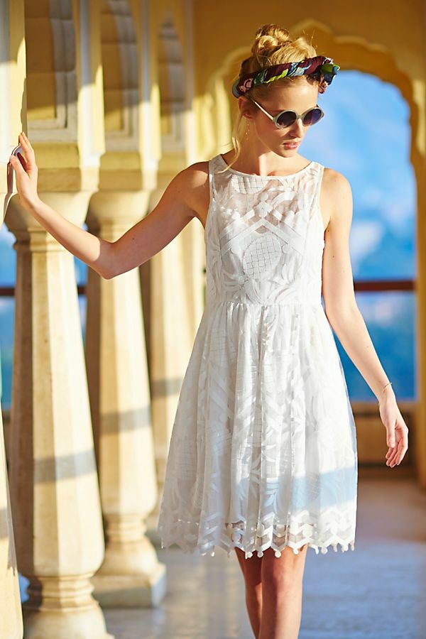 chinese dress ladies Anthropologie x In Earnest Byron Lars Lacy Midi Dress Size 10 NEW  Finds  For You
