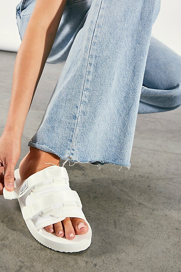 Suicoke Moto-Cab White Slide Sandals Womens Size 10 41 New