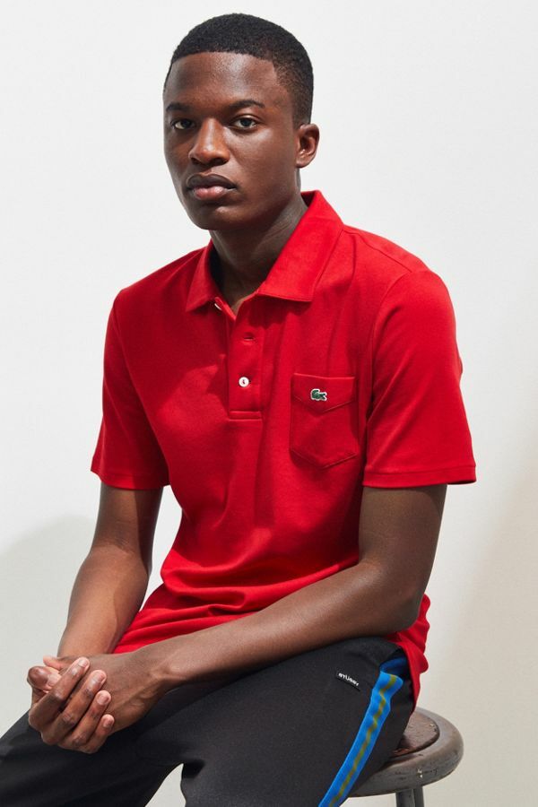 Lacoste レッドジャージ正規品　S LACOSTE ZIP COLOR-BLOCK HOODIE SWEATSUIT Men's - RED – Moesports