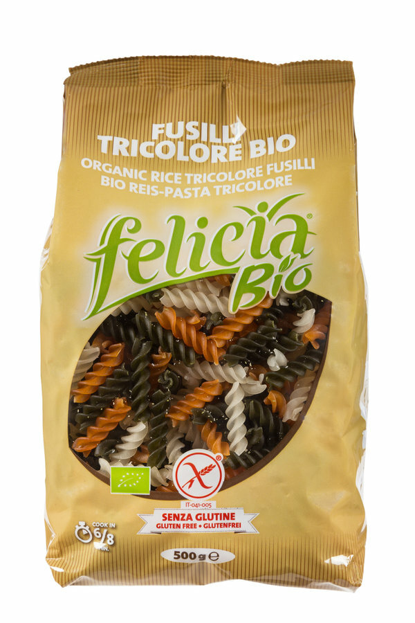 (7,10€/kg) Felicia Bio Reisnudeln Tricolore, glutenfrei, vegan, 500 g