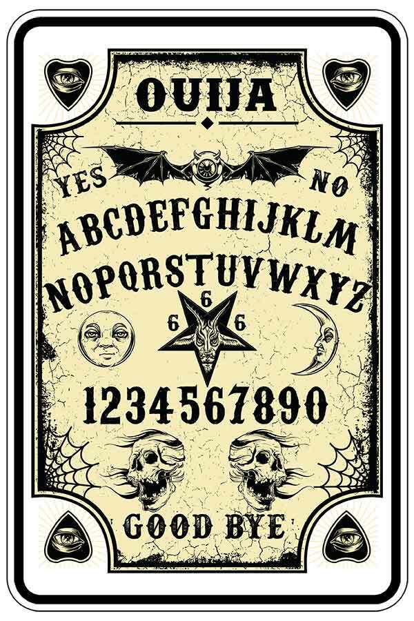 Ouija sign Metal funny man cave house decor N665