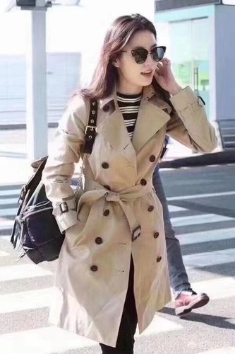 Pre-owned Coach Women's Mid Length Tan Trench Coat $550 Retail Price In Brown