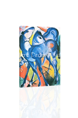 The Blue Foals-Marc - - CANVAS OR PRINT WALL ART
