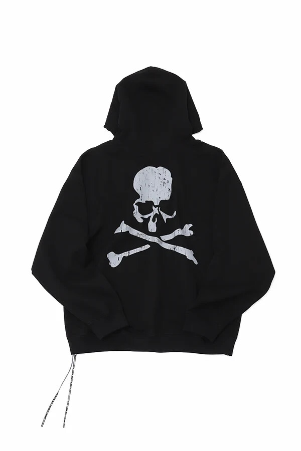 mastermind JAPAN - MJ BOXY RUBBED LOGO HOODIE - Black - Size