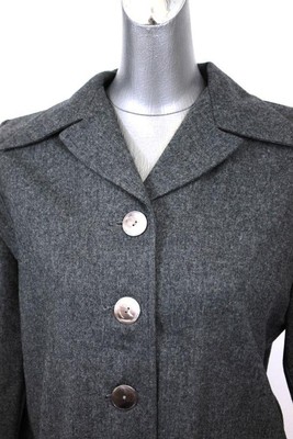 vintage 50s womens gray PENDLETON blazer jacket classic wool casual career S