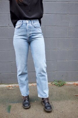 NWT AGOLDE Sz 30 MID RISE LOOSE FIT JEANS IN SNAPSHOT