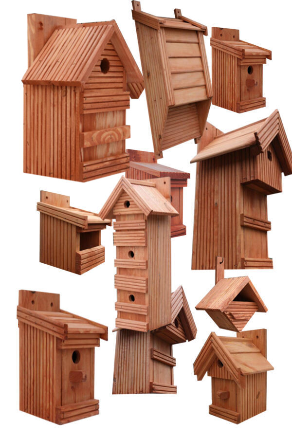 Nistkästen für die Vögel,Nistkasten, große Auswahl, Vogelhaus aus Holz-/O/-Erle