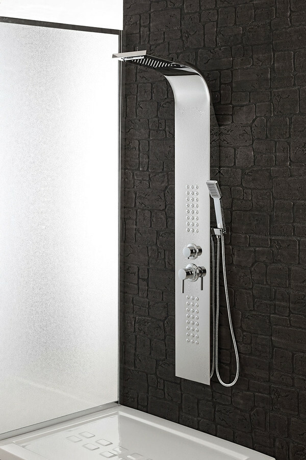 Colonna Doccia Multifunzione In Acciaio Inox Cromato Idromassaggio Bagno dfh