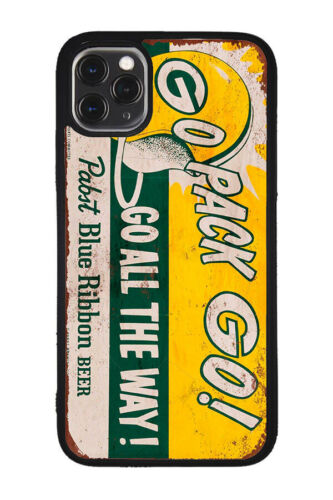 Green Bay Packers Pabst blue ribbon IPHONE case 11 PRO X MAX XR X 8 7 6 PLUS SE