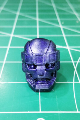 Custom Resin Cast purple sentinel head 1:12 scale Legends X-Men