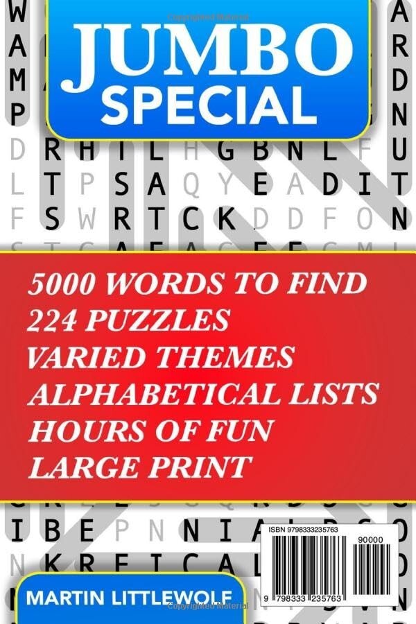 Big Book of Large Print Word Search Puzzles: 5000 Words  224 Themed Puzzles