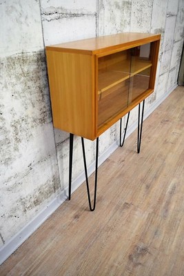 50er 60er Jahre WKS Möbel Vitrine, Sideboard, Kommode, Anrichte Hairpin Legs.
