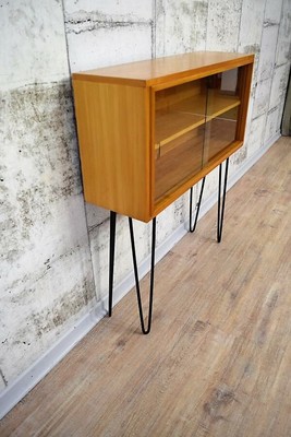 50er 60er Jahre WKS Möbel Vitrine, Sideboard, Kommode, Anrichte Hairpin Legs.