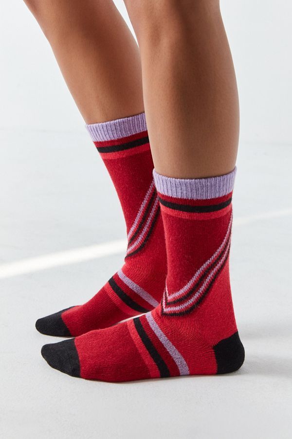 Urban Sock Hysteria Lulu Mid-calf Stripe Uo Wool Cashmere Blend Nwt
